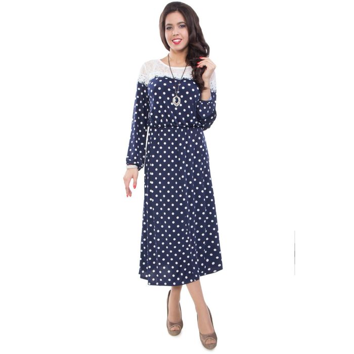 Платье женское, размер 46, цвет синий П5-3644/2