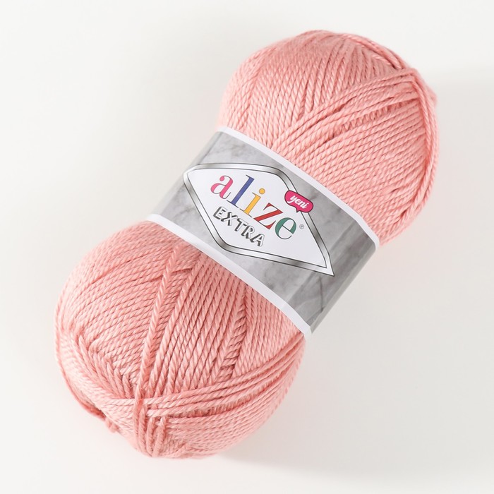 Пряжа "Extra" 10% шерсть, 90% акрил 220м/100гр (161 пудра)