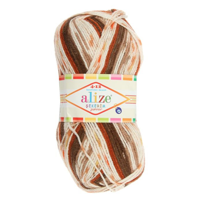 Пряжа "Sekerim junior" 100% акрил 320м/100гр (712 коричн-терракот)