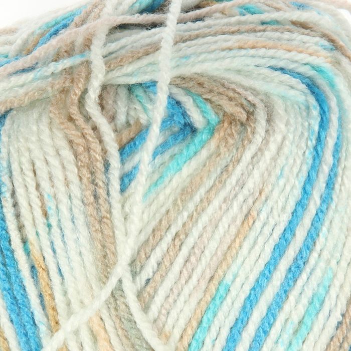 Пряжа "Sekerim junior" 100% акрил 320м/100гр (807 беж-голуб)