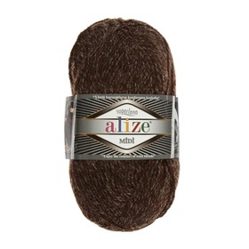 

Пряжа "Superlana midi" 25% шерсть, 75% акрил 170м/100гр (804 коричн. меланж)