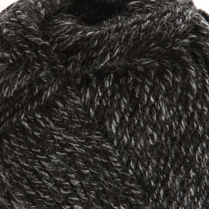 Пряжа "Superlana midi" 25% шерсть, 75% акрил 170м/100гр (800 черно-серый)