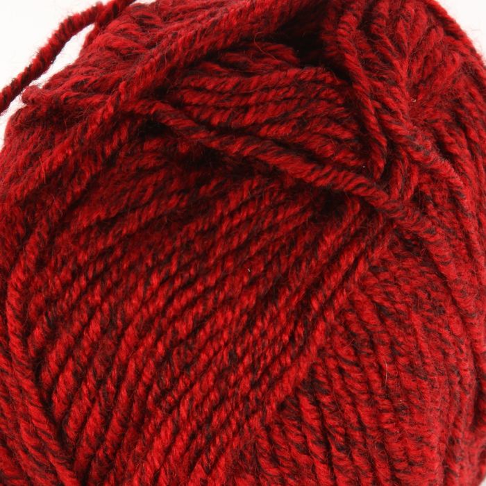 Пряжа "Superlana midi" 25% шерсть, 75% акрил 170м/100гр (802 красный меланж)