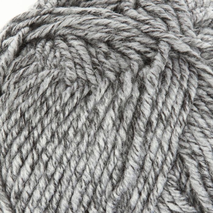 Пряжа "Superlana midi" 25% шерсть, 75% акрил 170м/100гр (801 серый меланж)