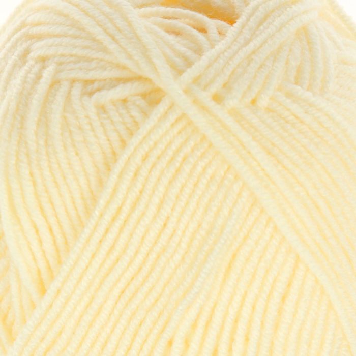 Пряжа "Happy baby" 65% акрил, 35% полиамид 330м/100гр (01 кремовый)