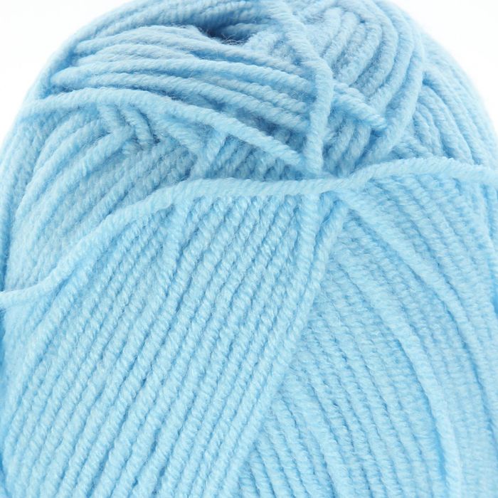 Пряжа "Happy baby" 65% акрил, 35% полиамид 330м/100гр (218 детский голубой)