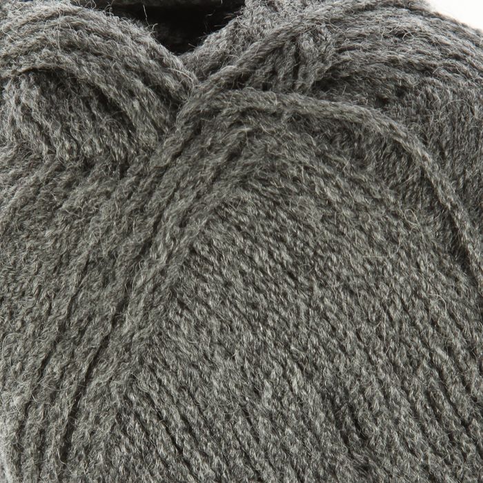 Пряжа "Superlana Zincir" 25% шерсть, 75% акрил 280м/100гр (182 средне серый)