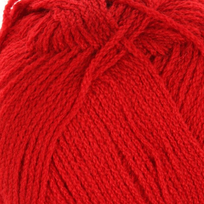 Пряжа "Superlana Zincir" 25% шерсть, 75% акрил 280м/100гр (56 красный)
