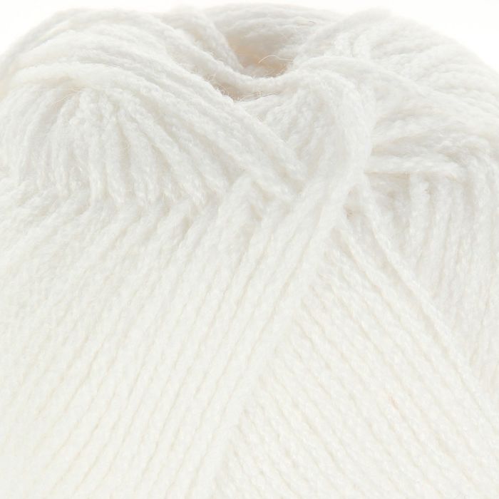 Пряжа "Superlana Zincir" 25% шерсть, 75% акрил 280м/100гр (55 белый)