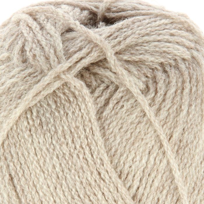 Пряжа "Superlana Zincir" 25% шерсть, 75% акрил 280м/100гр (152 беж меланж)