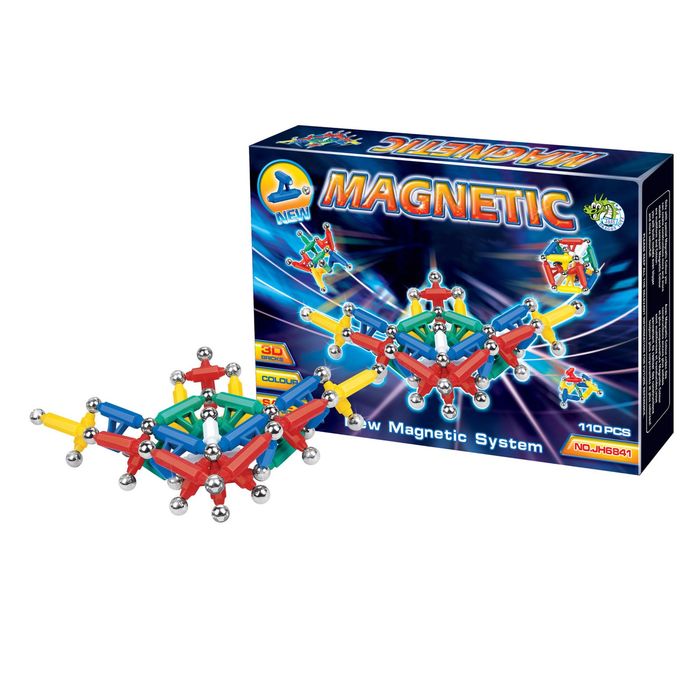 Конструктор магнитный «Магические фигуры», 110 деталей