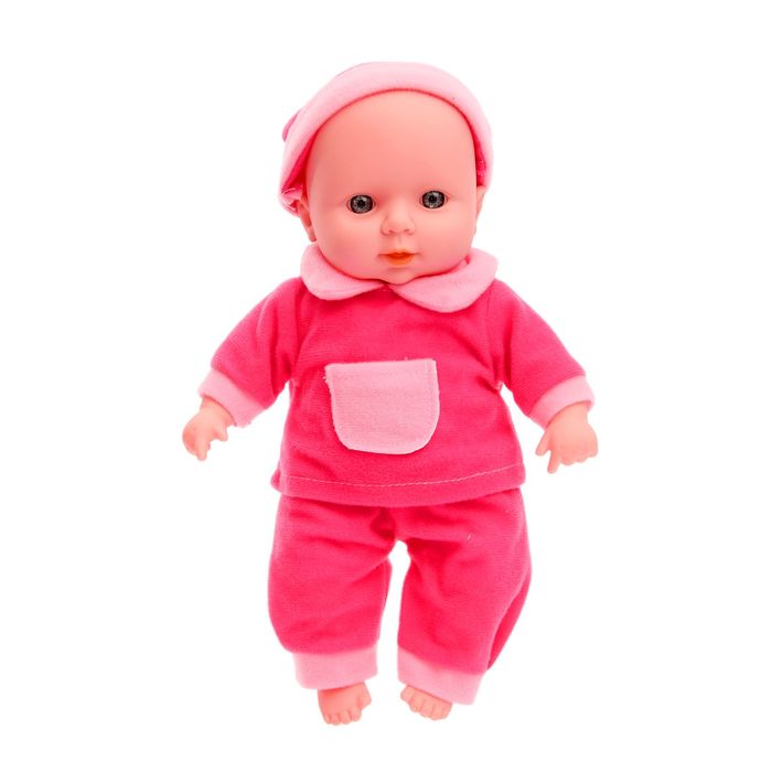 Коляска для кукол с пупсом, пластиковый каркас, МИКС