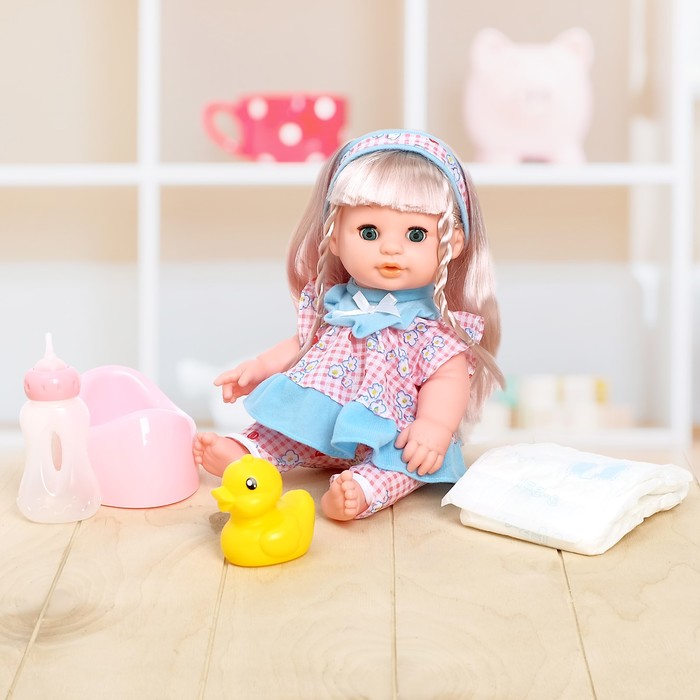 Пупс функциональный "Маша", писает, пьёт, с аксессуарами, МИКС