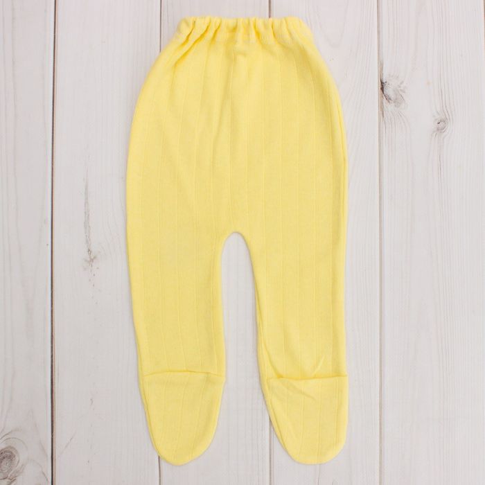 Ползунки детские, рост 56-62 см, цвет жёлтый