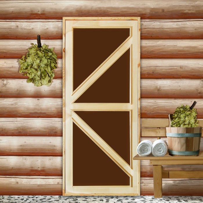 Дверь для бани и сауны "Бавария", 170х80см