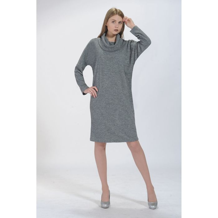 Платье женское, размер 48, рост 164 , цвет серый 6550