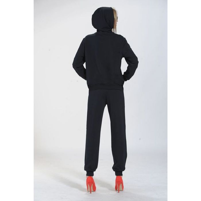 Костюм женский (толстовка, брюки), р-р 52, рост 164 , цвет синий 6530