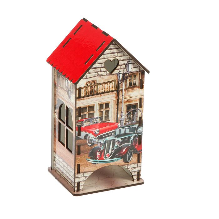 Чайный домик «Ретро машины», 9,3х9,3х20 см