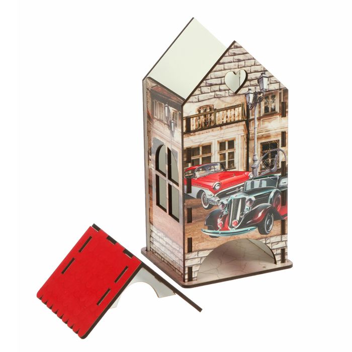 Чайный домик «Ретро машины», 9,3х9,3х20 см