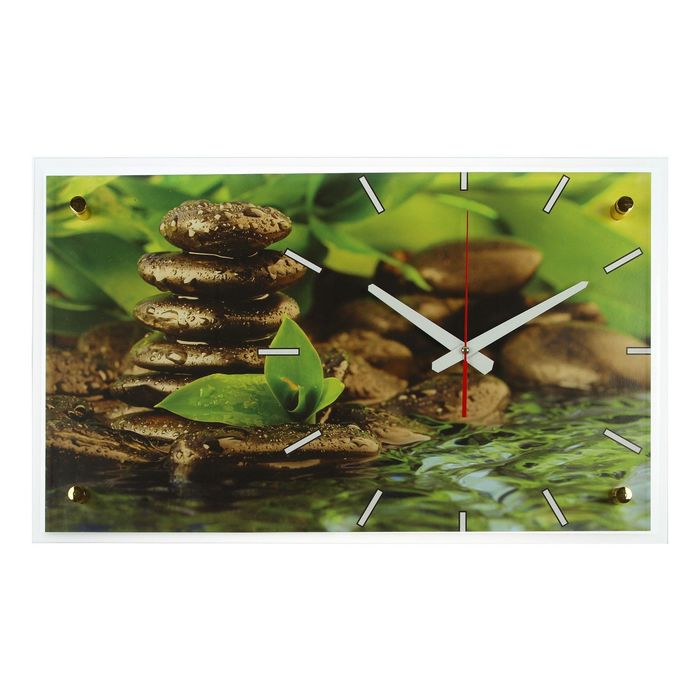 Часы настенные прямоугольные "Спа", 60х36 см