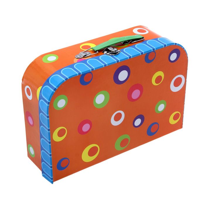 Набор металлической посуды "Горох", 12 предметов в чемодане