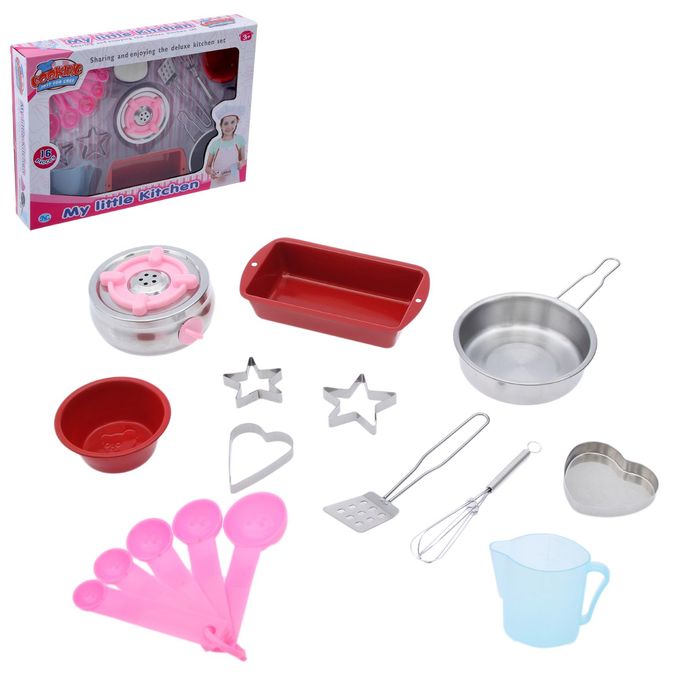 Набор металлической посуды "Пекарь" с формочками для печенья, 10 предметов