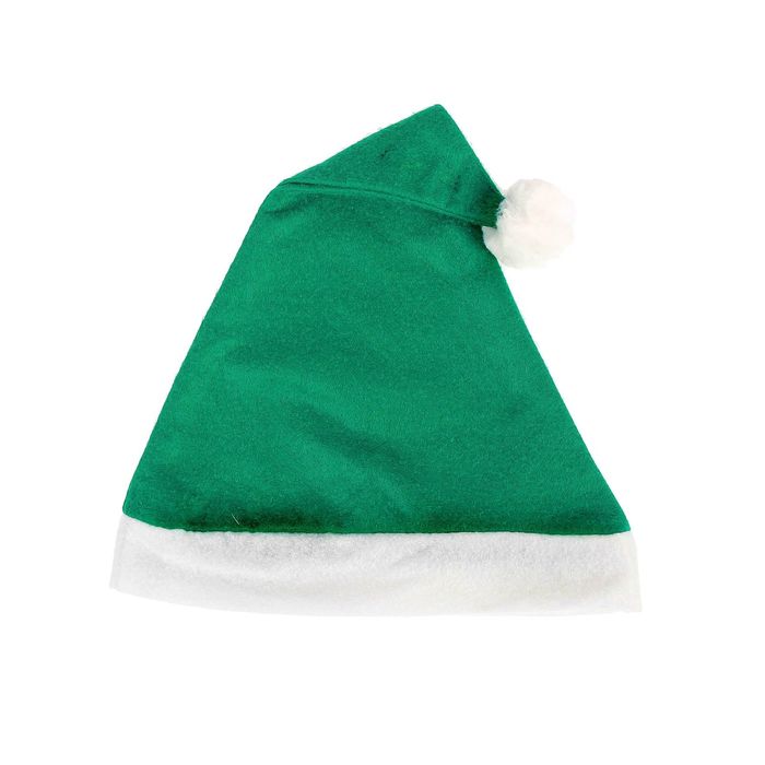 Колпак новогодний "Матовый" зелёный 28*38 см