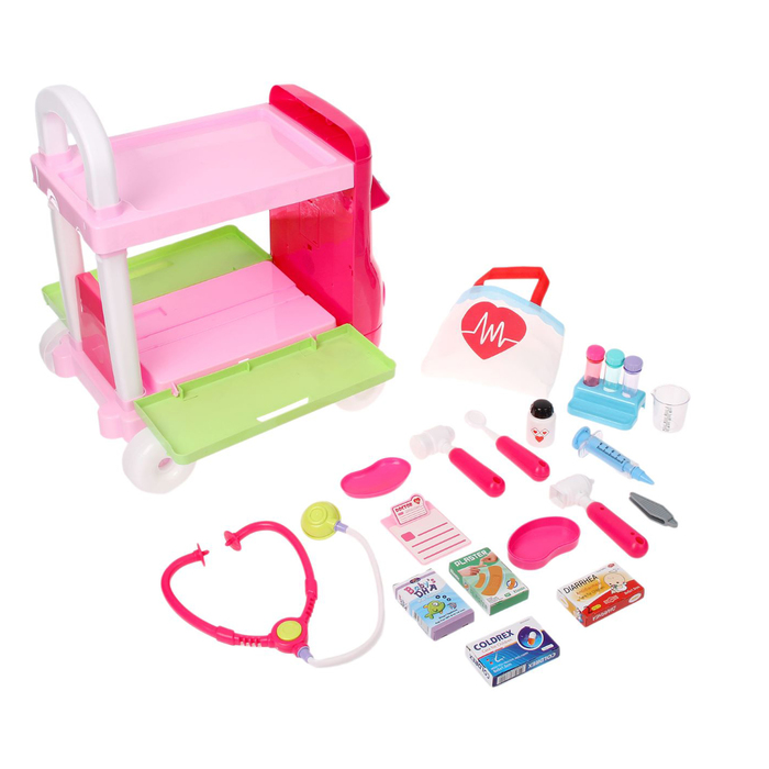 Игровой модуль на колёсах "Скороя помощь" с аксессуарами