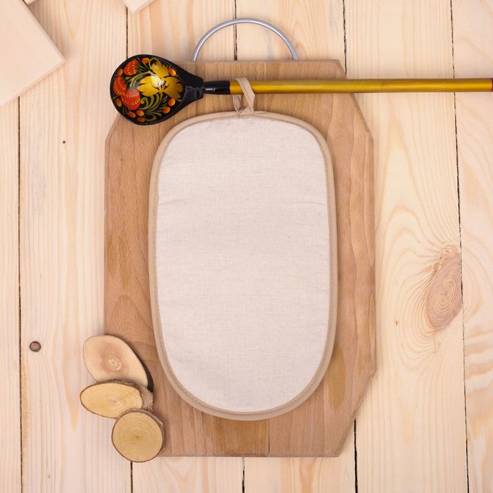 Прихватка -Саше Оливковое масло 17х27 полулён шелкография, 160г/м