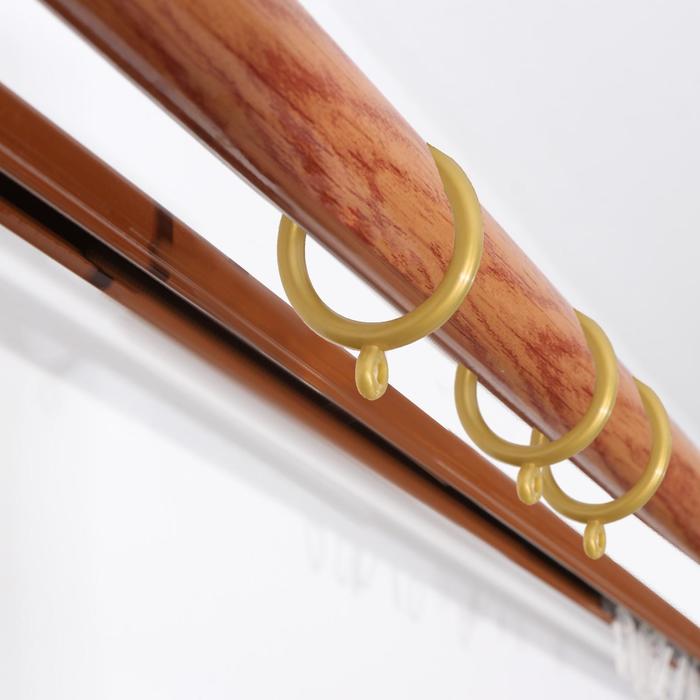 Кольцо для карниза, d=3,5/4,6см, 10шт, цвет золотой