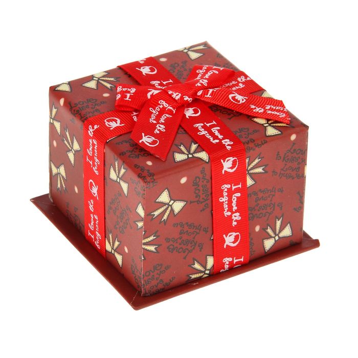 Коробка подарочная "Сердечки", микс, 7 х 7 х 5.5 см