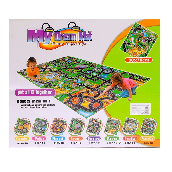 Набор игровой "Ферма", с 2 тракторами и ковриком