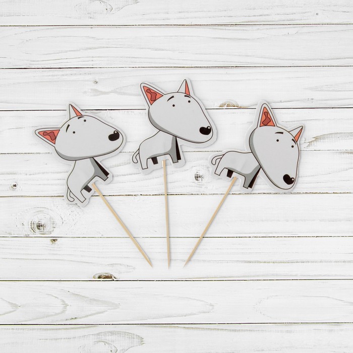 Пика для канапе "Собака", набор 24 шт.