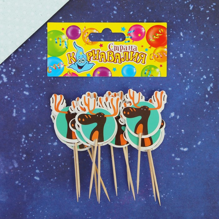 Пика для канапе "Лось", набор 24 шт.