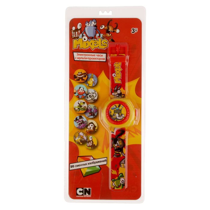 Часы наручные детские Mixels, с мульти-проекором и 20 сменными изображениями, электронные