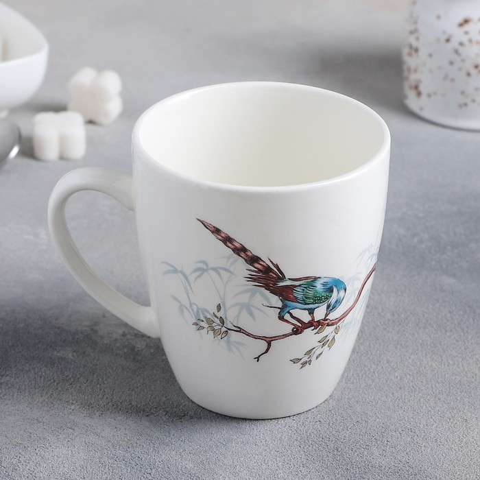 Кружка 370 мл "Птицы", рисунок МИКС