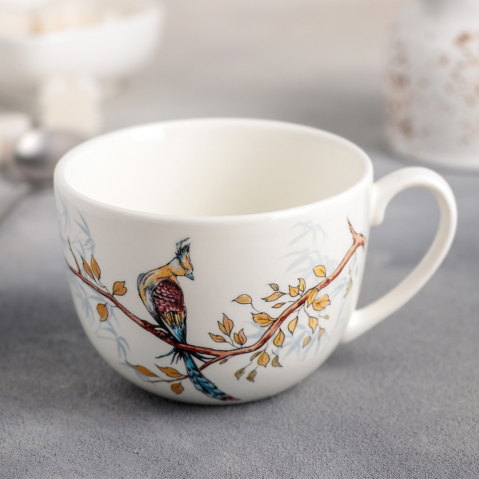 Чашка 240 мл "Соната. Птицы", рисунок МИКС