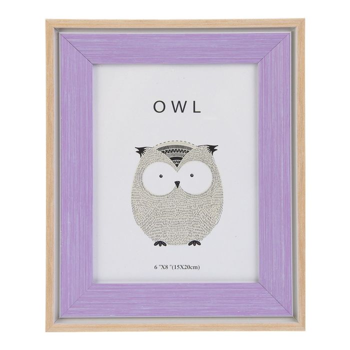 Фоторамка пластик 15х20 см "Экостиль" сирень 26х21 см