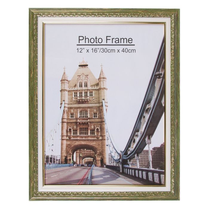 Фоторамка пластик 30х40 см "Роскошь" зелёное дерево 47х37 см