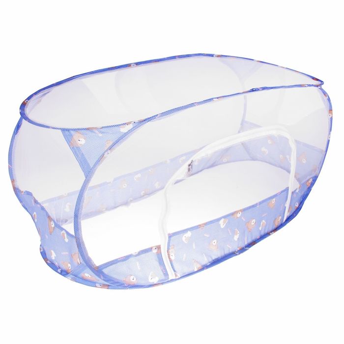 Манеж-палатка для ребёнка, москитная сетка на молнии, цвета МИКС