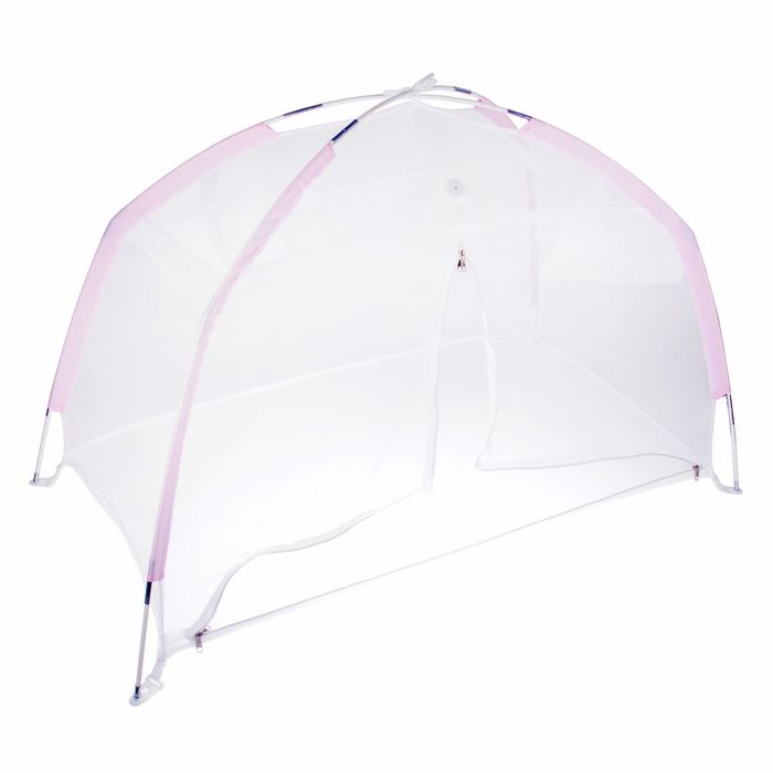 Манеж-палатка для ребёнка, москитная сетка на молнии, цвета МИКС