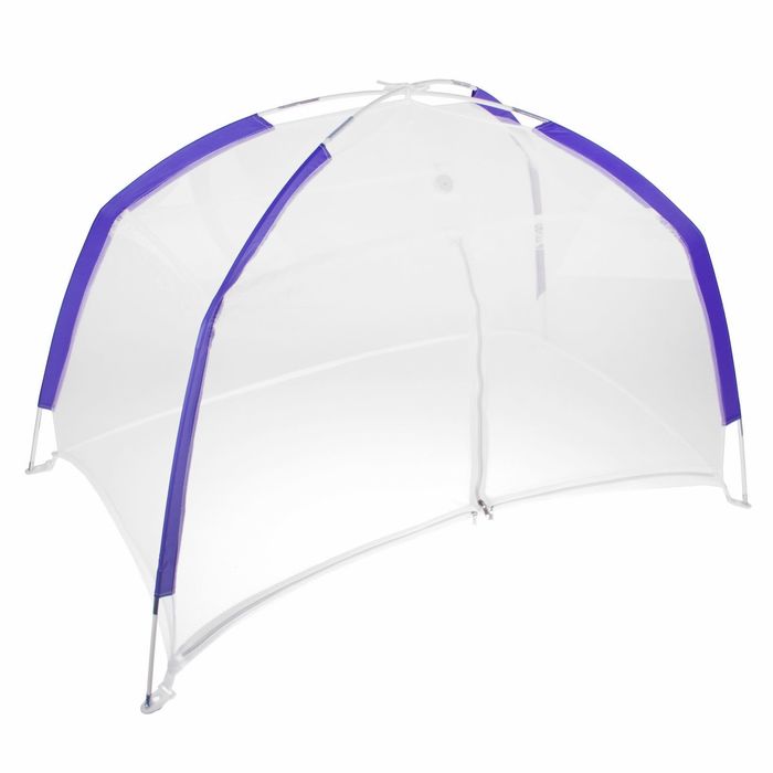 Манеж-палатка для ребёнка, москитная сетка на молнии, цвета МИКС