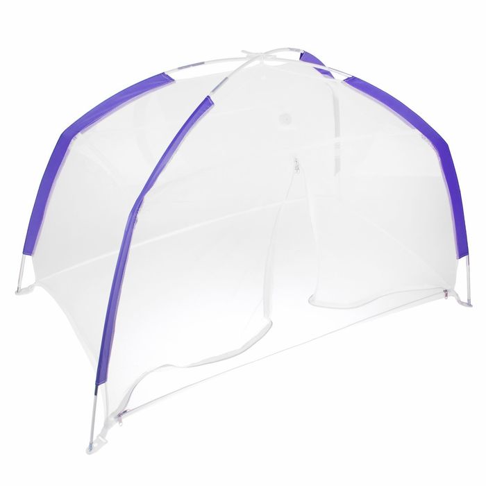 Манеж-палатка для ребёнка, москитная сетка на молнии, цвета МИКС