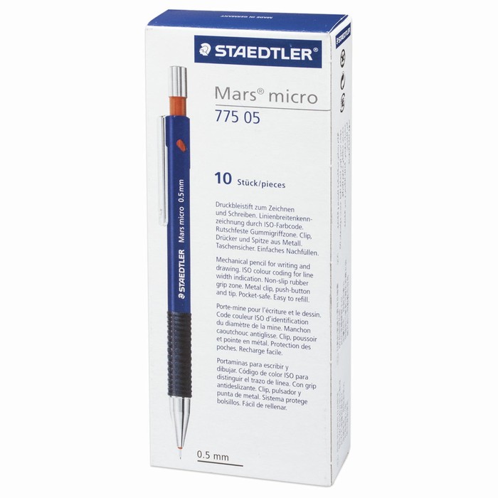 Карандаш механический профессиональный 0.5 мм Staedtler, ластик, B 775 05