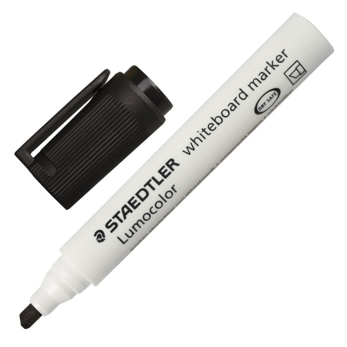Маркер для доски скошенный 1.5-5.0 мм Staedtler Lumocolor, чёрный