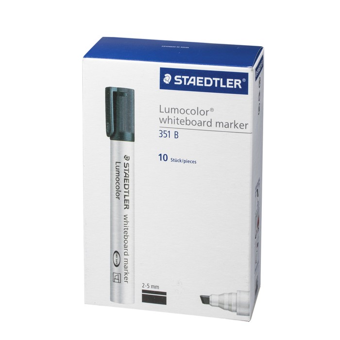 Маркер для доски скошенный 1.5-5.0 мм Staedtler Lumocolor, чёрный