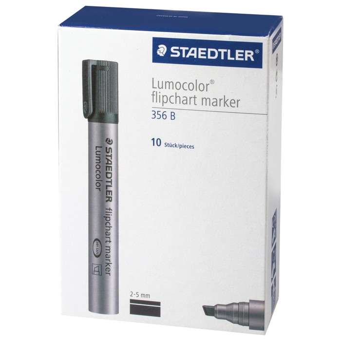 Маркер для флипчарта скошенный 5.0 мм Staedtler Lumocolor синий