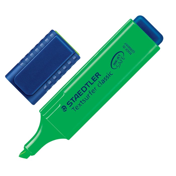 Маркер-текстовыделитель 5.0 мм Staedtler Textsurfer classic, флюоресцент зелёный 364-5