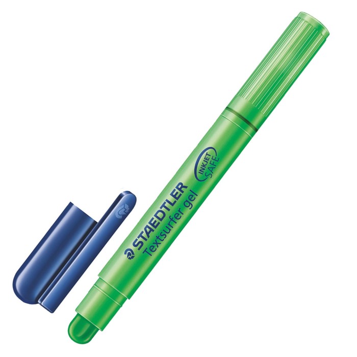Маркер гелевый 3.0 мм Staedtler Textsurfer, сухой выкручивающийся, зелёный 264-5