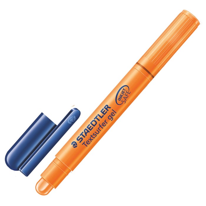 Маркер гелевый 3.0 мм Staedtler Textsurfer, сухой, выкручивающийся, оранжевый 264-4